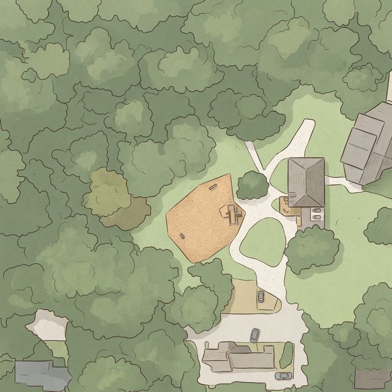 Illustrated map of Underwood Hills Park