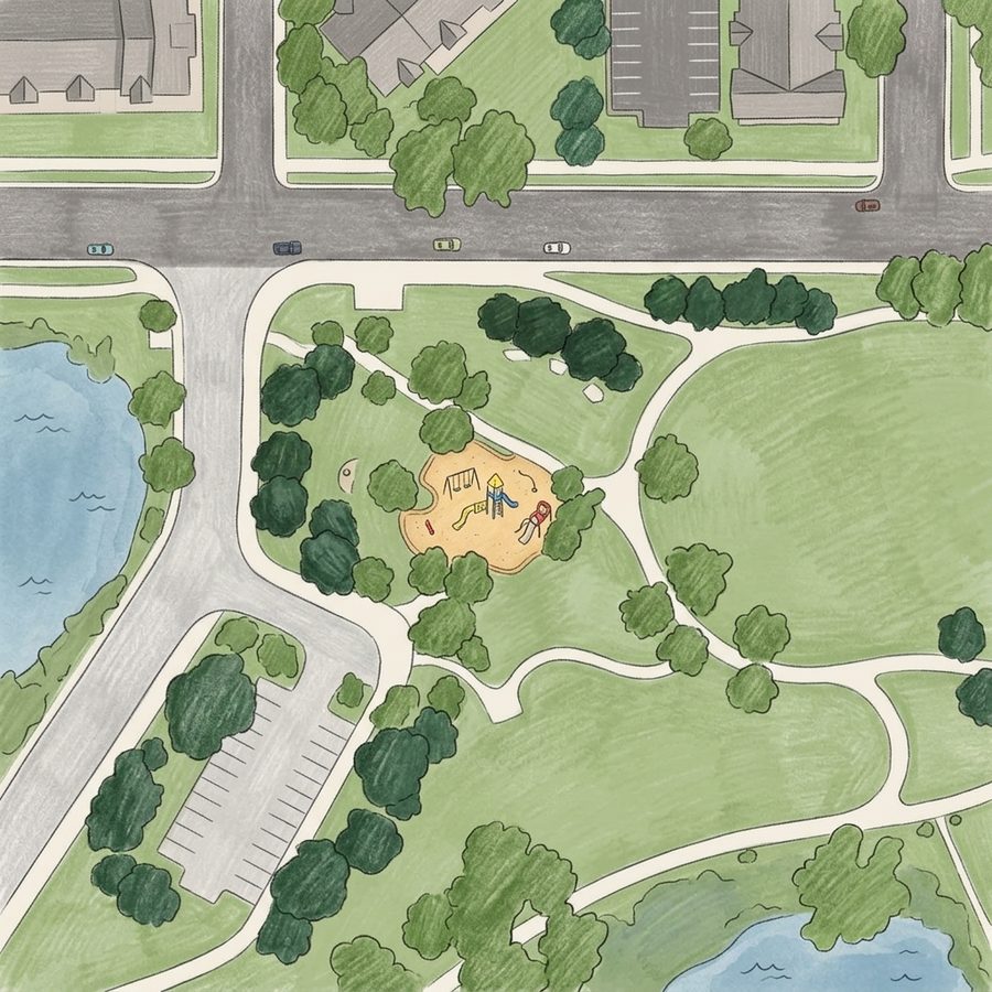 Illustrated map of Union Square Park