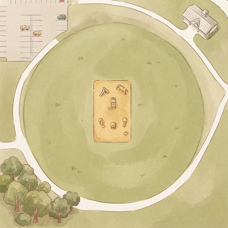 Illustrated map of UT Dallas Cricket Field