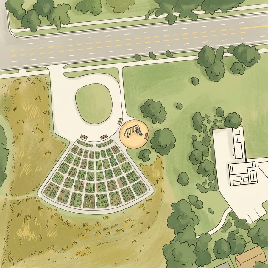Illustrated map of Ute Trail Park