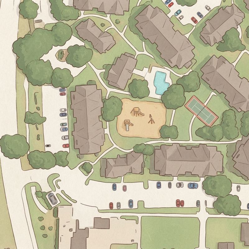 Illustrated map of UV Phase 2 Playground