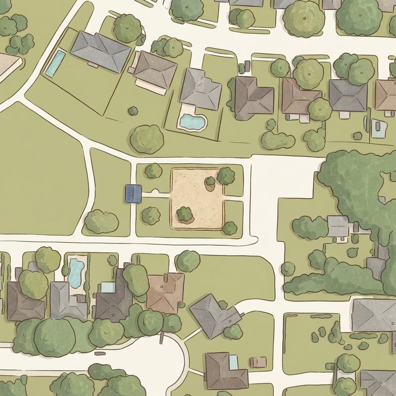 Illustrated map of Valentine Park