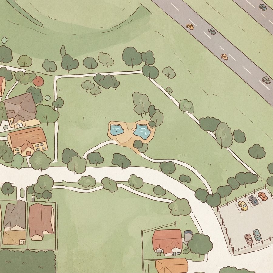 Illustrated map of Venture Park