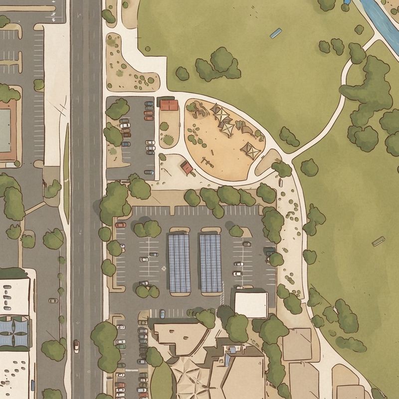 Illustrated map of Venturoso Park