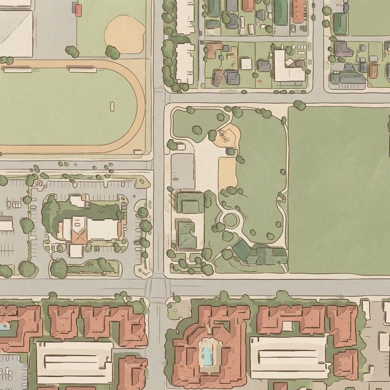 Illustrated map of Verde Park