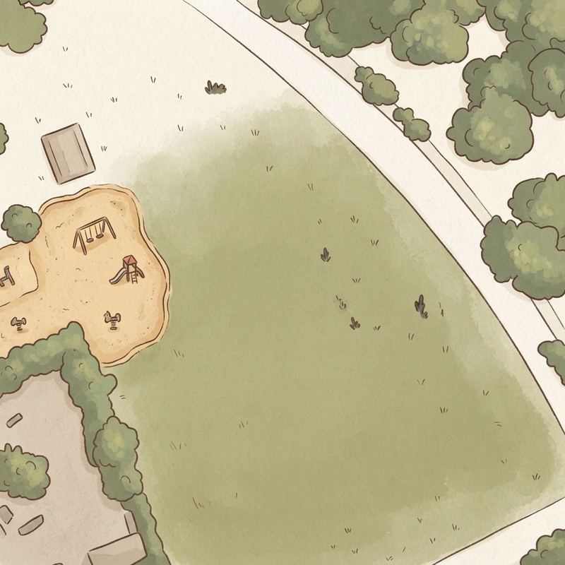 Illustrated map of Veterans Park