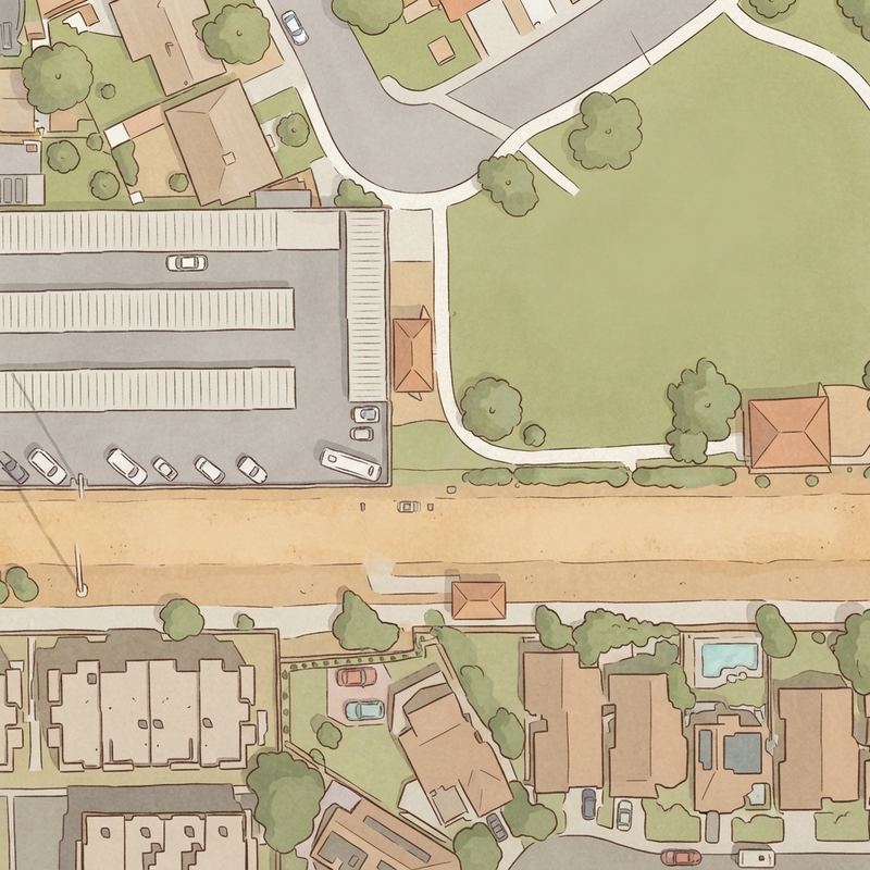 Illustrated map of Village II Park