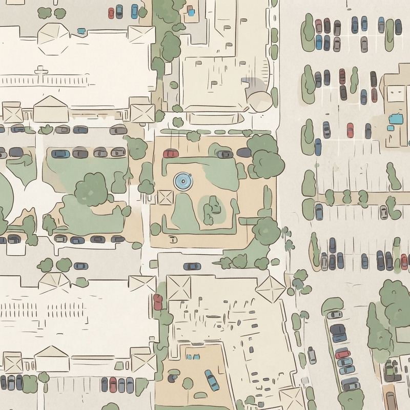 Illustrated map of Village Park