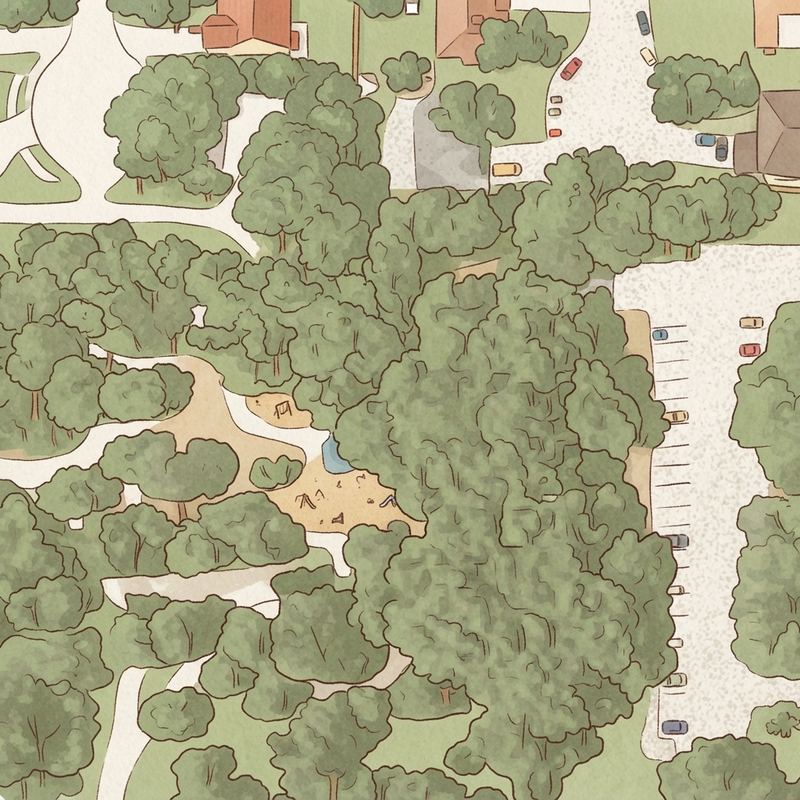 Illustrated map of Villages of Bear Creek Park