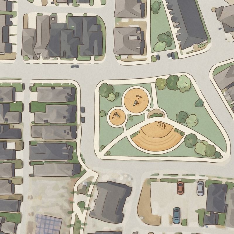 Illustrated map of Viridian Toddler Park