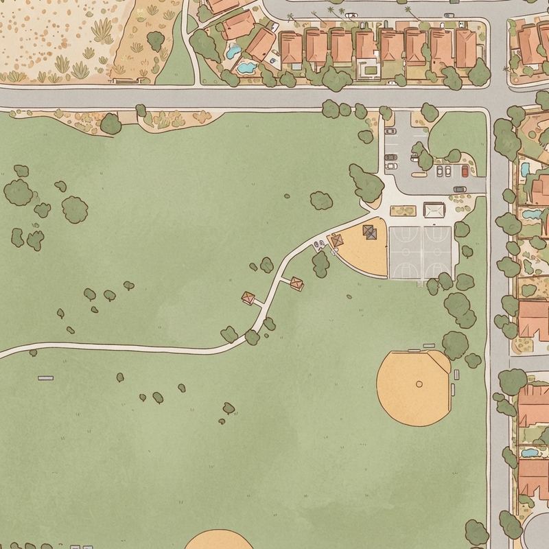 Illustrated map of Vista Canyon Park