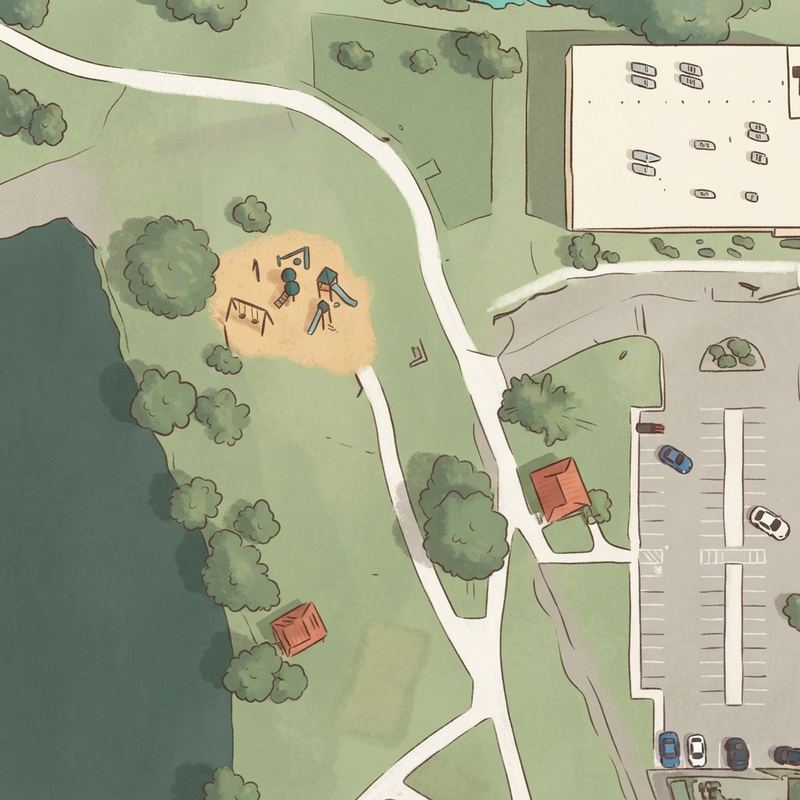 Illustrated map of Vista del Camino Playground
