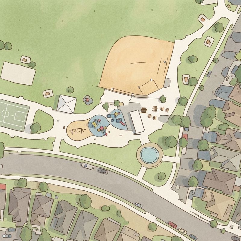 Illustrated map of Vista Pacifica Park