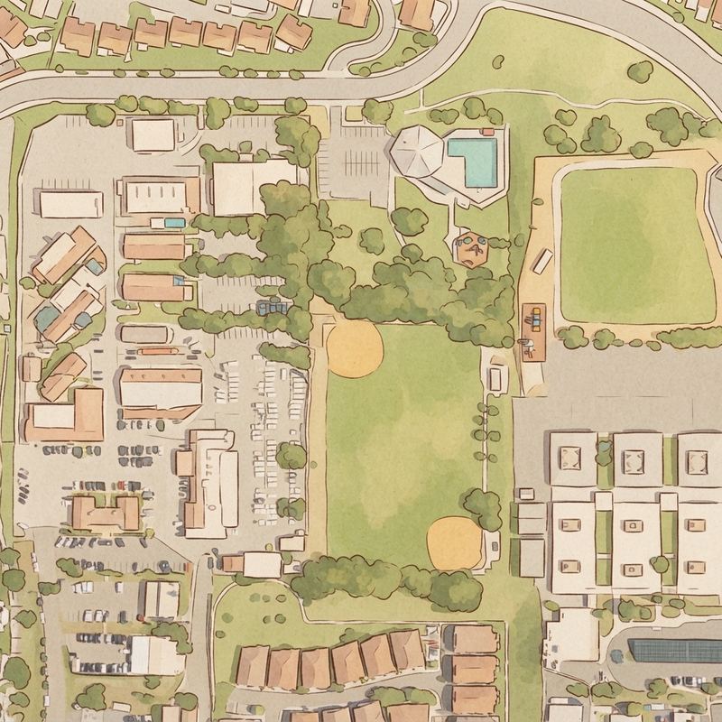Illustrated map of Vista Terrace Park
