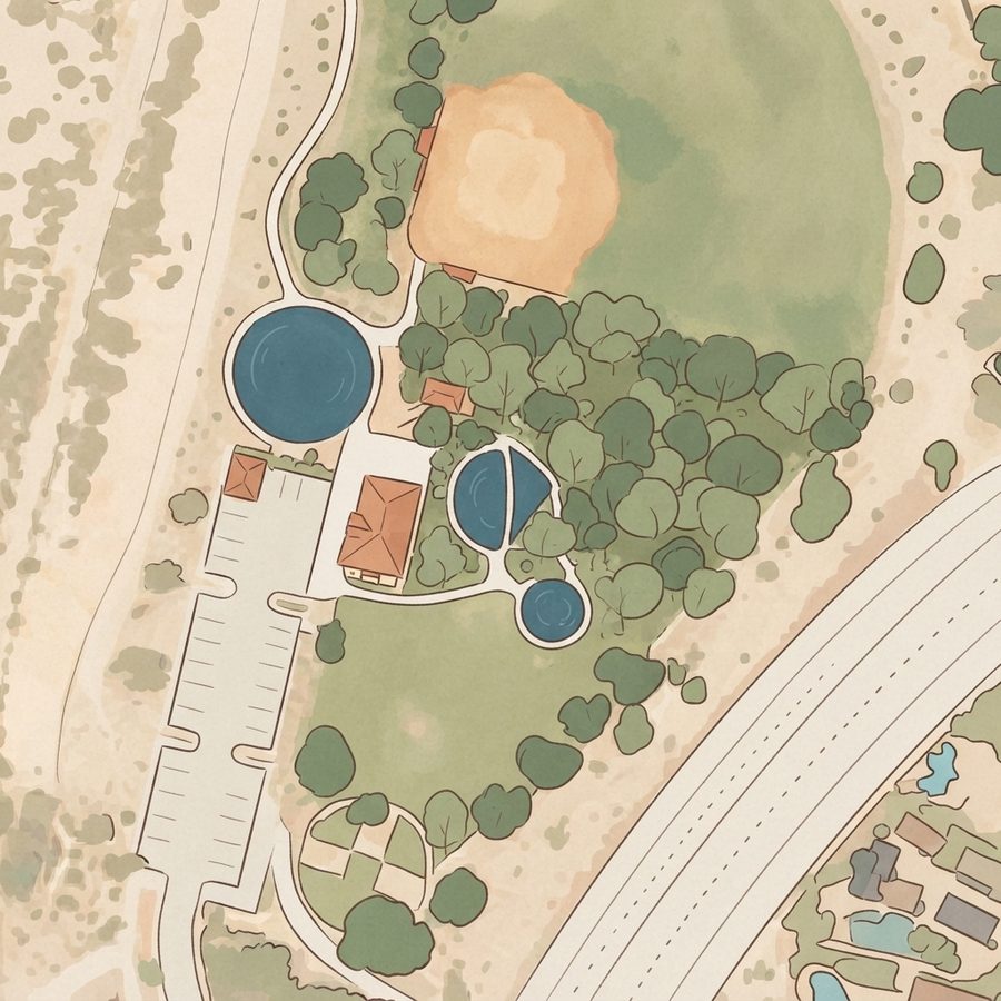 Illustrated map of Vivaldi Park