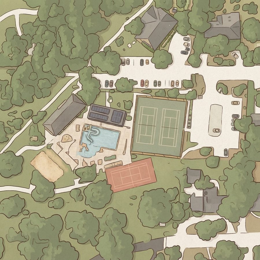 Illustrated map of Voigt Park