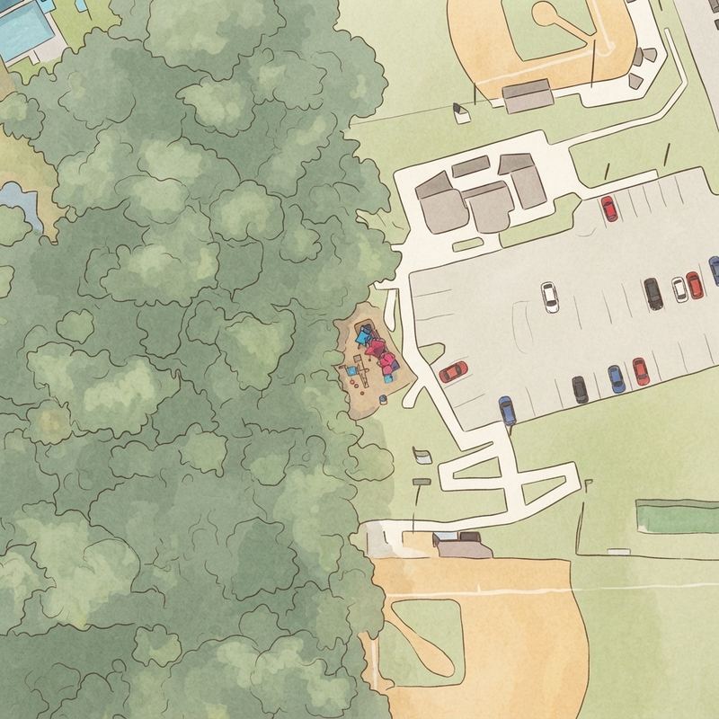 Illustrated map of Wallace Park
