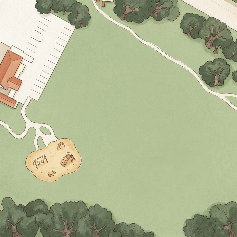 Illustrated map of Walter Jones Park