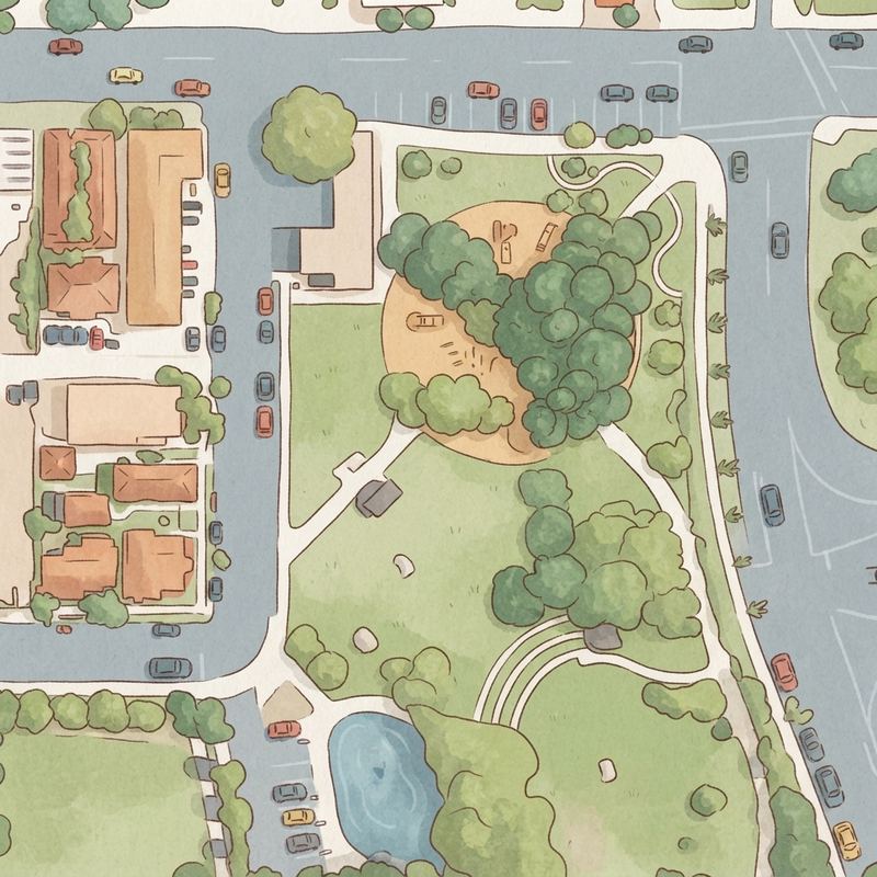 Illustrated map of Ward Canyon Park