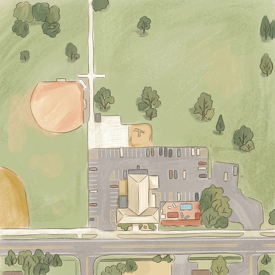 Illustrated map of Washington Heights Park