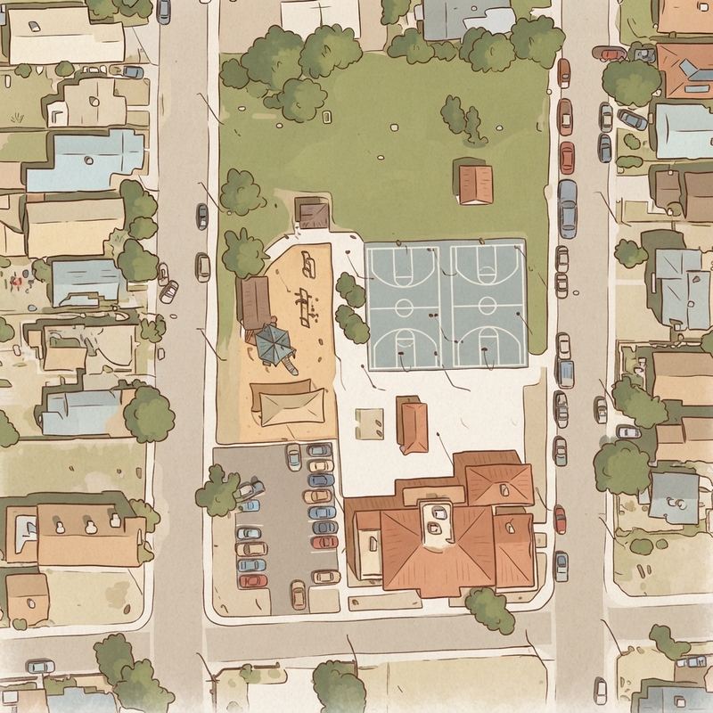 Illustrated map of Washington Park