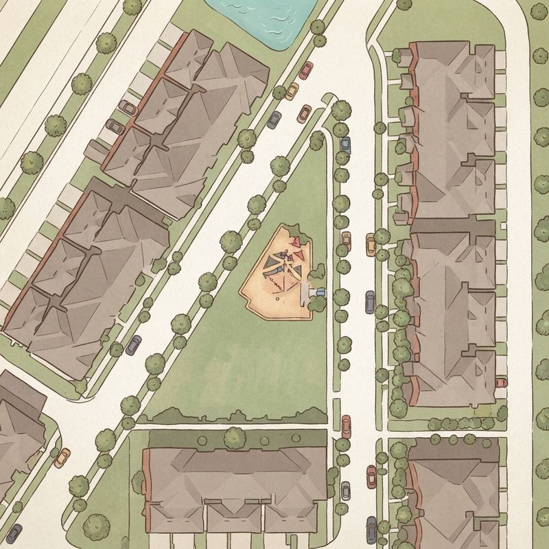 Illustrated map of Watermark Playground