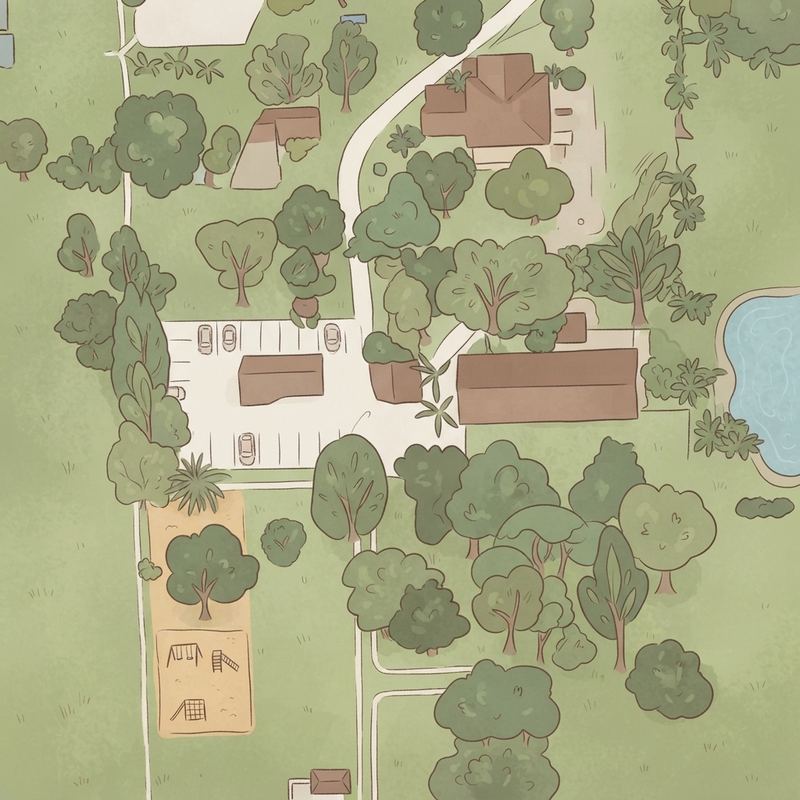 Illustrated map of Waters slides