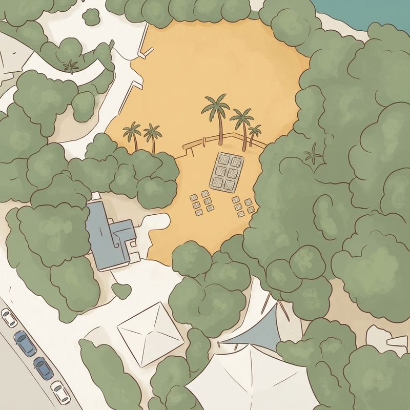 Illustrated map of Watson Island Park