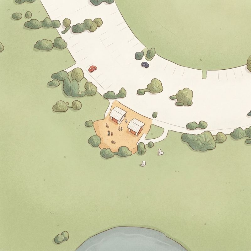 Illustrated map of Webb Community Park