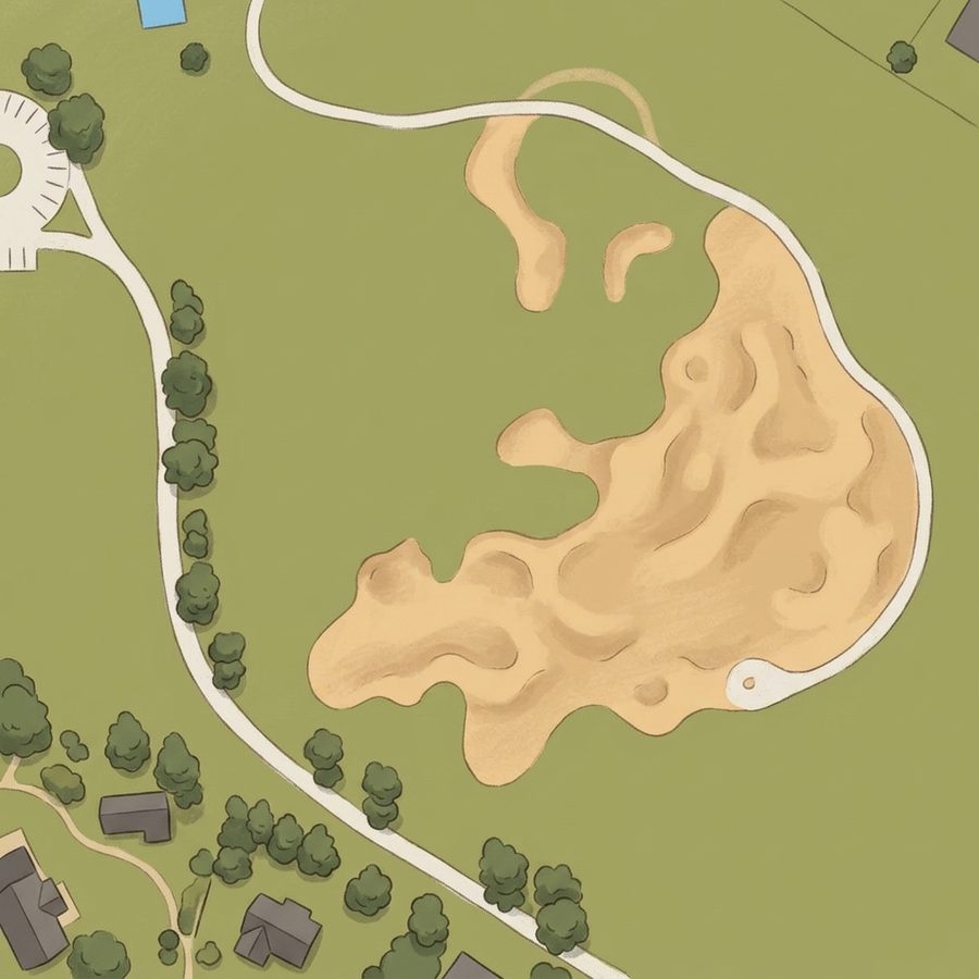 Illustrated map of West Laurel Park