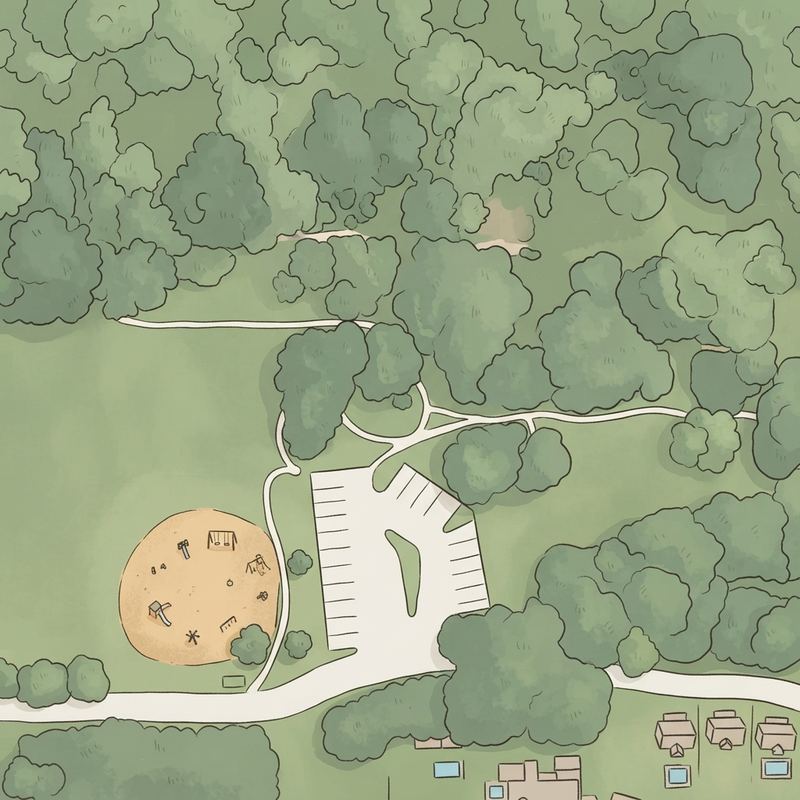Illustrated map of West Park