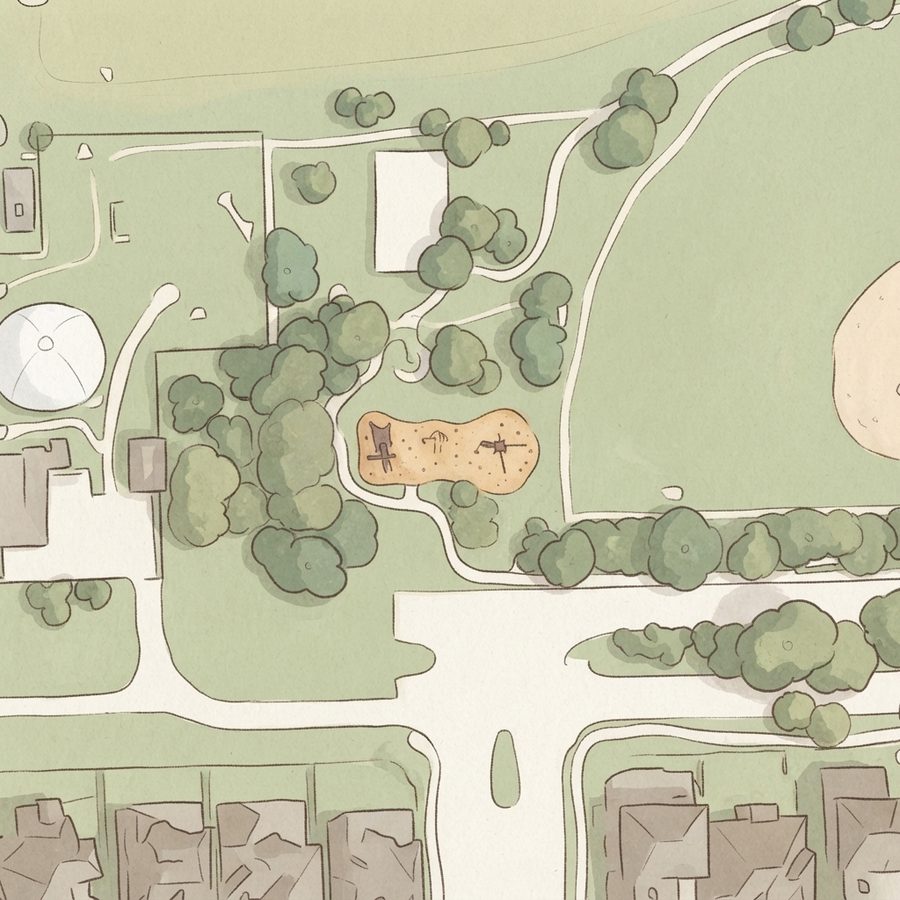Illustrated map of West Sugar Land Jr/Sr Field