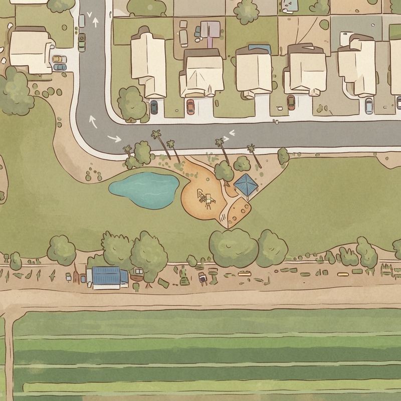 Illustrated map of WestGreen Park