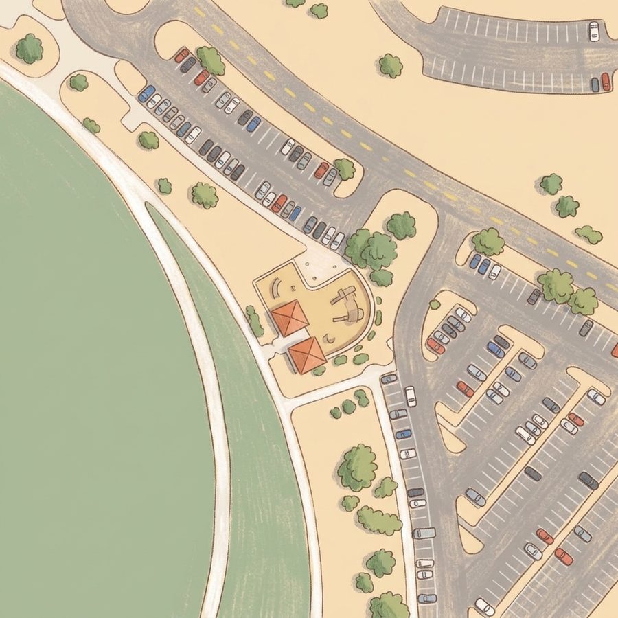 Illustrated map of Westminster City Park Playground