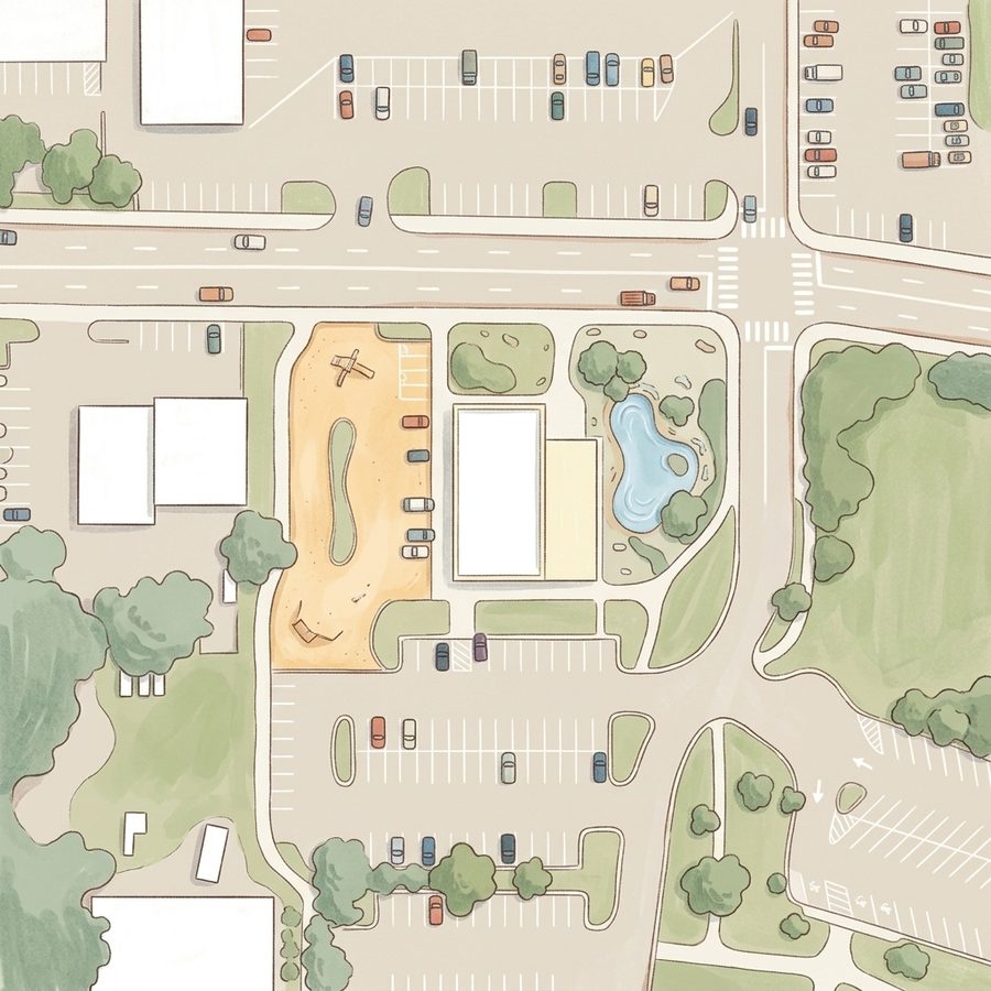 Illustrated map of Wheat Ridge Parks & Rec Department