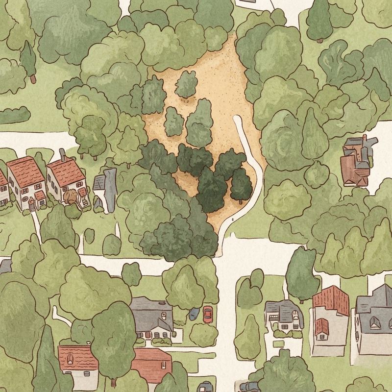 Illustrated map of Whitfield Park