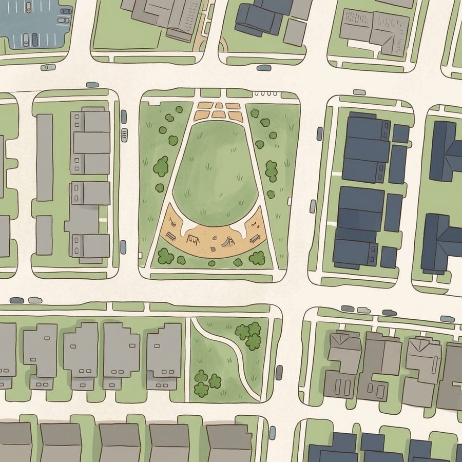 Illustrated map of Wicker Park