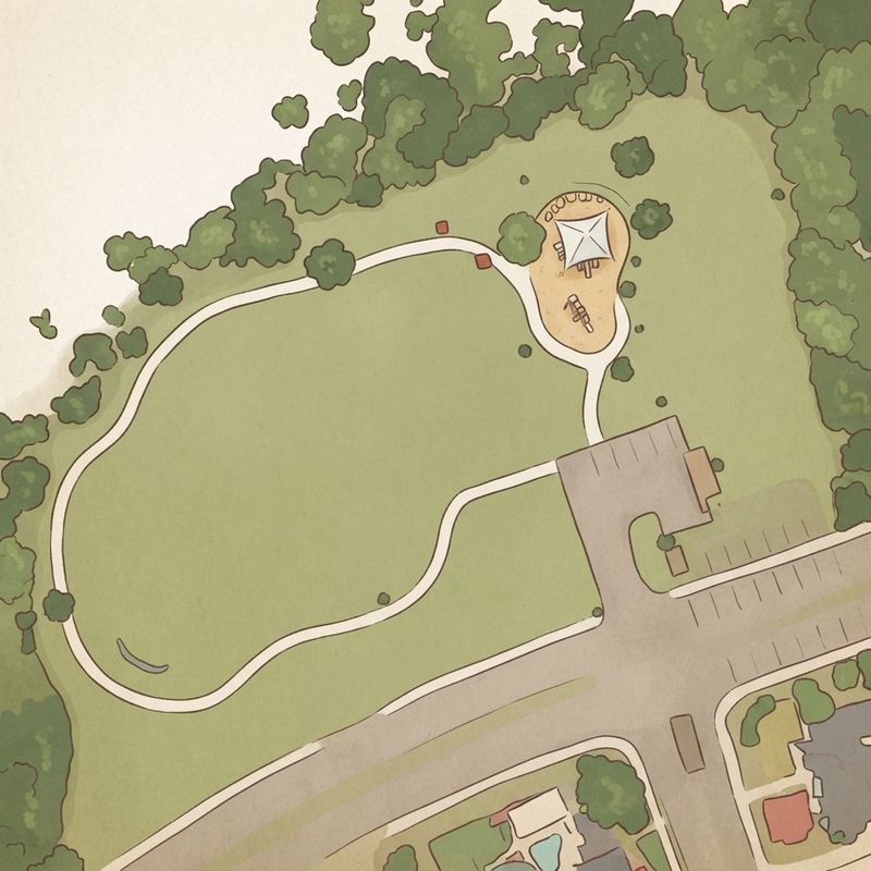 Illustrated map of Wildwood Park