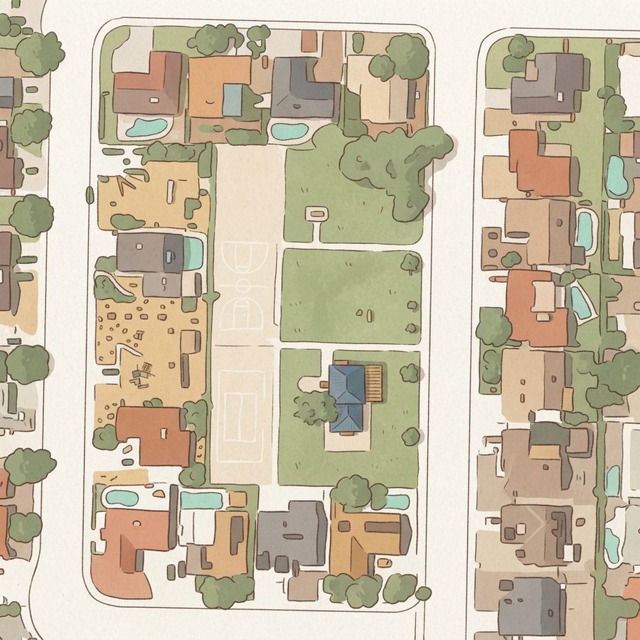 Illustrated map of Wildwood Park