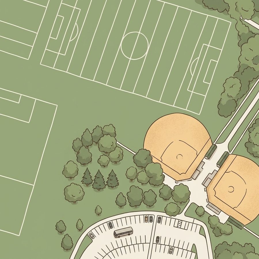 Illustrated map of Willow Creek Park