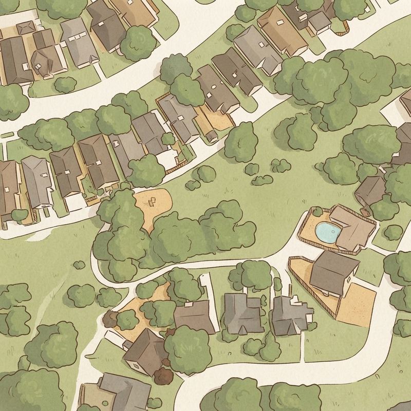Illustrated map of Willow Run Park