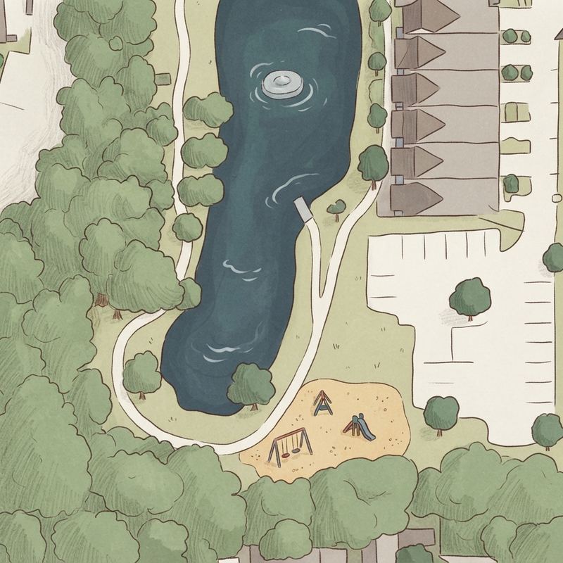 Illustrated map of Wilshire Park
