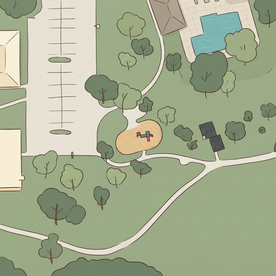 Illustrated map of Wilson Memorial Park