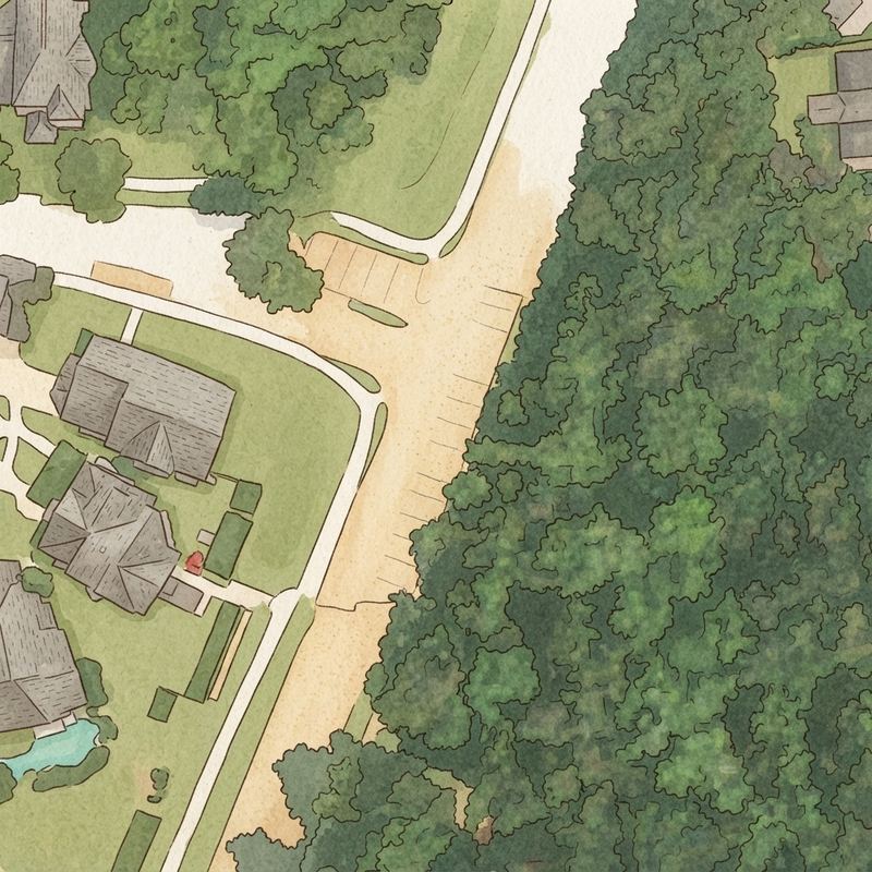 Illustrated map of Winding Brook Playground