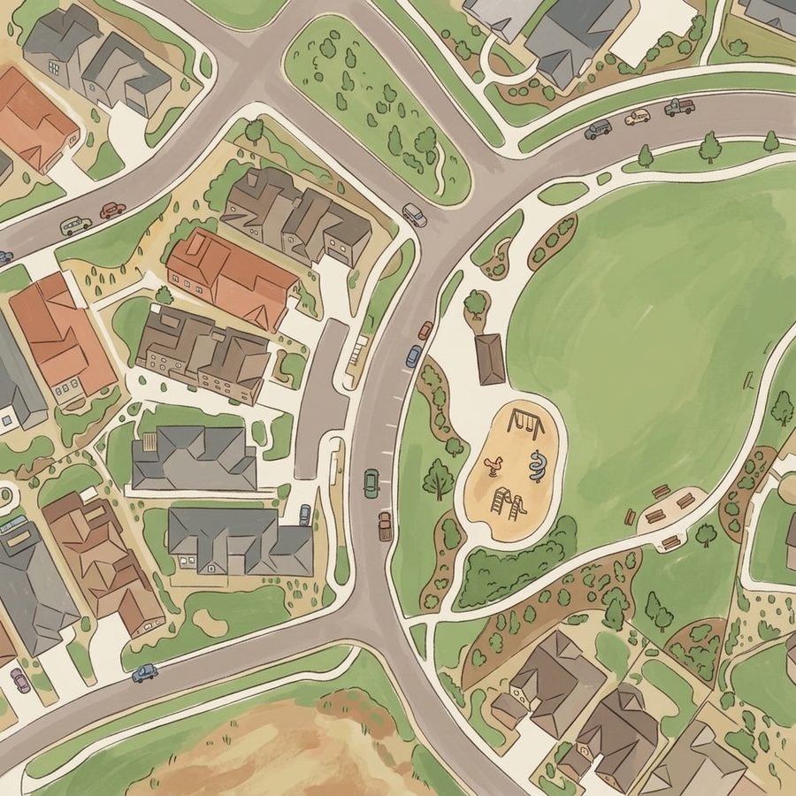 Illustrated map of Windmill Park