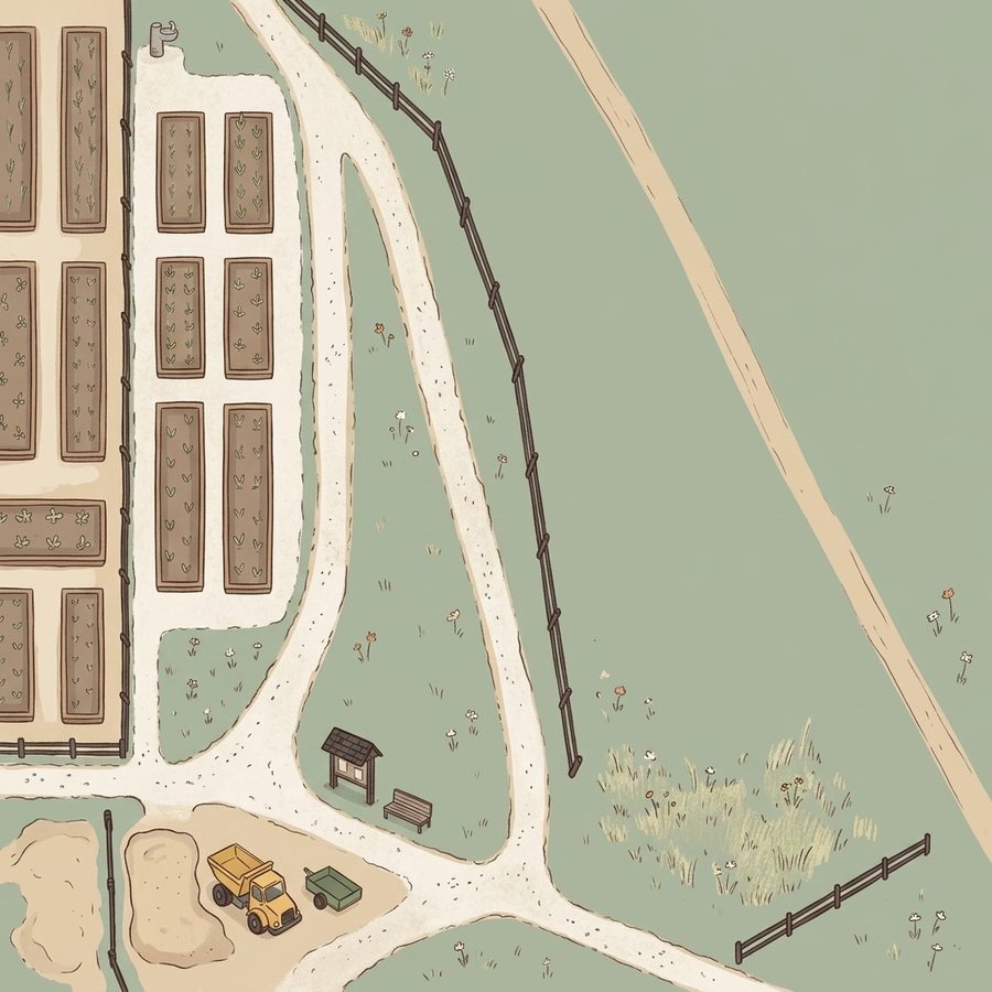 Illustrated map of Winged Melody Park
