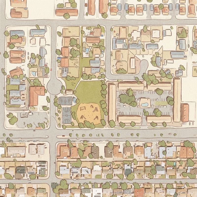 Illustrated map of Winifred Green Park