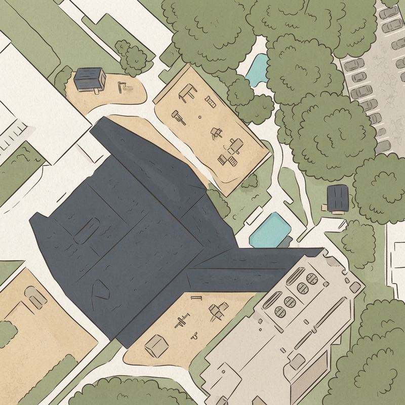 Illustrated map of Winn Park