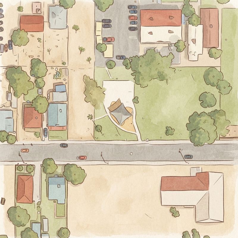 Illustrated map of Winn Playground