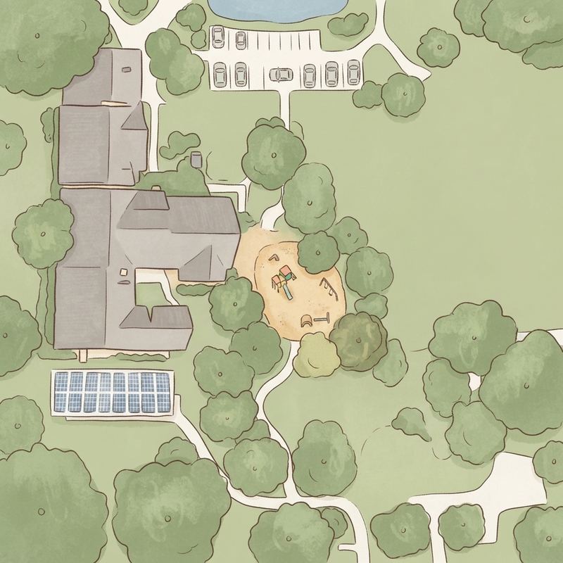 Illustrated map of Winnona Park